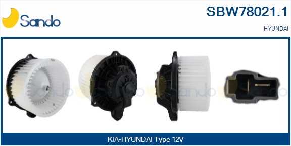 Ventilatore abitacolo SANDO SBW78021.1