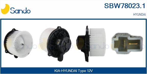 Ventilatore abitacolo SANDO SBW78023.1