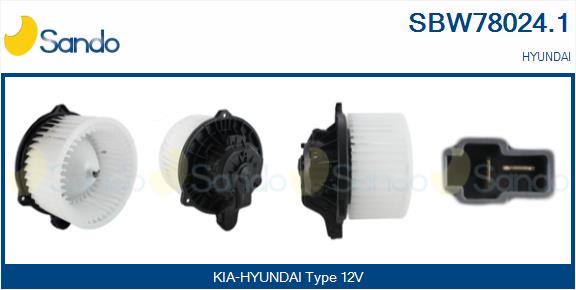 Ventilatore abitacolo SANDO SBW78024.1