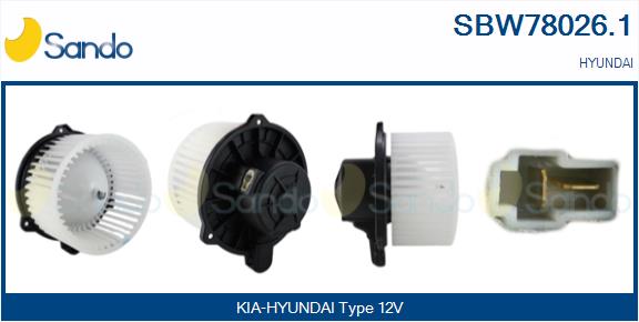 Ventilatore abitacolo SANDO SBW78026.1