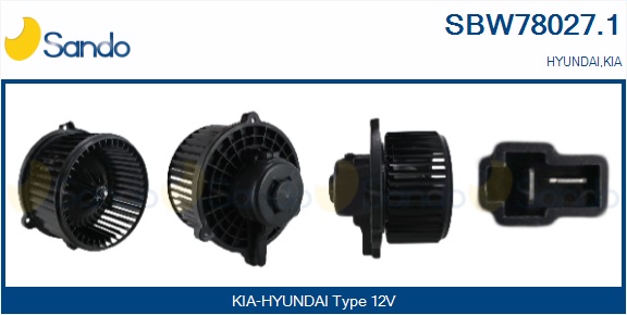 Ventilatore abitacolo SANDO SBW78027.1