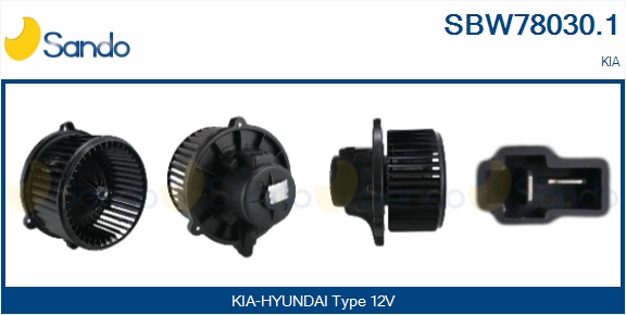 Ventilatore abitacolo SANDO SBW78030.1