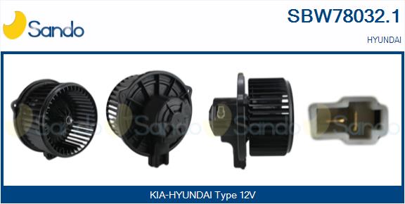 Ventilatore abitacolo SANDO SBW78032.1