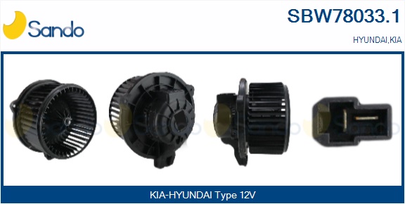 Ventilatore abitacolo SANDO SBW78033.1