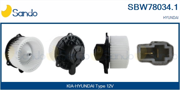 Ventilatore abitacolo SANDO SBW78034.1