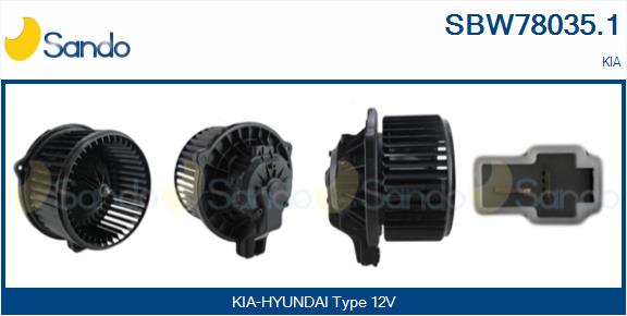 Ventilatore abitacolo SANDO SBW78035.1