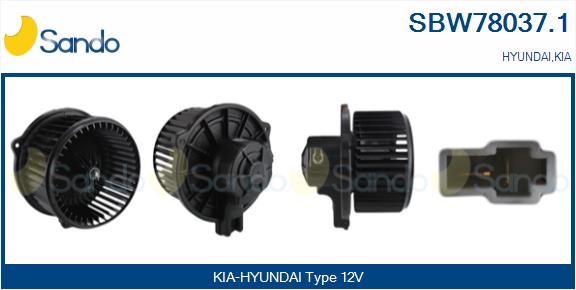 Ventilatore abitacolo SANDO SBW78037.1