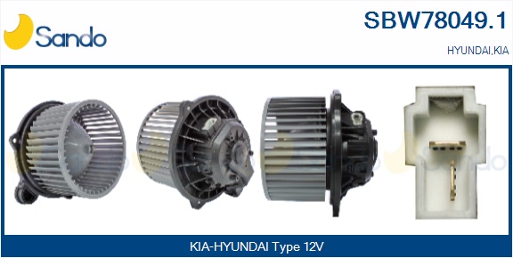 Ventilatore abitacolo SANDO SBW78049.1
