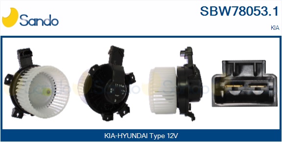 Ventilatore abitacolo SANDO SBW78053.1