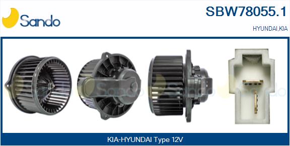 Ventilatore abitacolo SANDO SBW78055.1