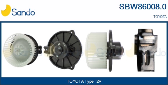 Ventilatore abitacolo SANDO SBW86008.0
