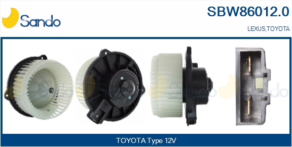 Ventilatore abitacolo SANDO SBW86012.0