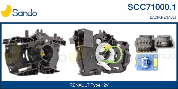 Molla spiroelicoidale, airbag SANDO SCC71000.1