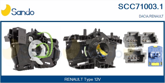Molla spiroelicoidale, airbag SANDO SCC71003.1