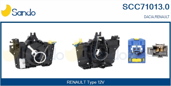 Molla spiroelicoidale, airbag SANDO SCC71013.0