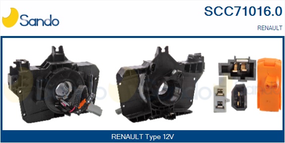 Molla spiroelicoidale, airbag SANDO SCC71016.0