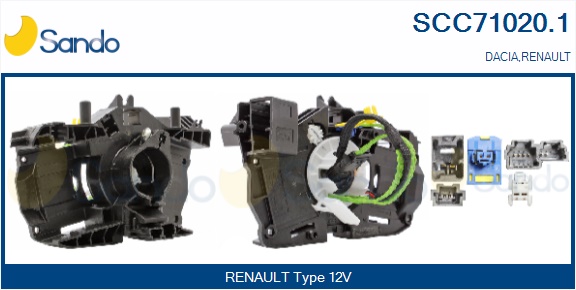 Molla spiroelicoidale, airbag SANDO SCC71020.1