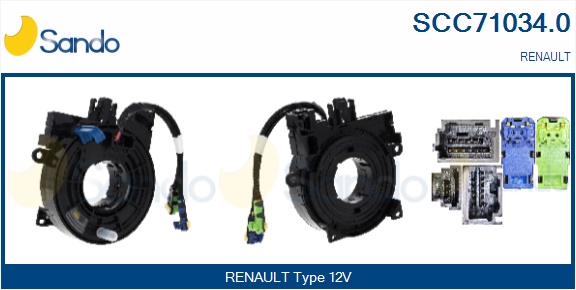 Molla spiroelicoidale, airbag SANDO SCC71034.0