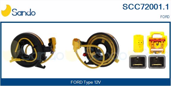 Molla spiroelicoidale, airbag SANDO SCC72001.1