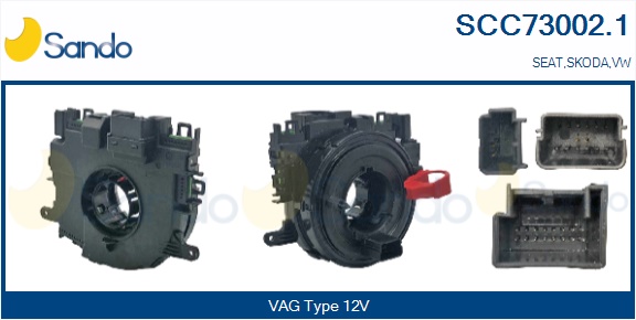 Molla spiroelicoidale, airbag SANDO SCC73002.1