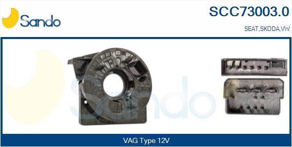 Molla spiroelicoidale, airbag SANDO SCC73003.0