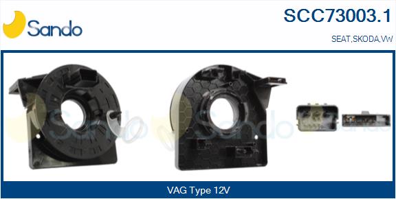 Molla spiroelicoidale, airbag SANDO SCC73003.1