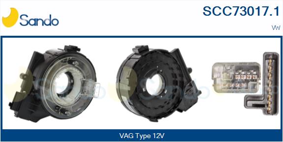 Molla spiroelicoidale, airbag SANDO SCC73017.1