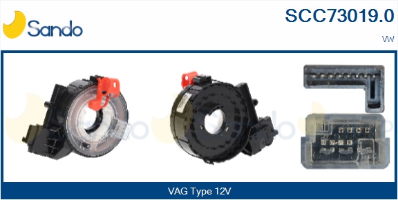 Molla spiroelicoidale, airbag SANDO SCC73019.0