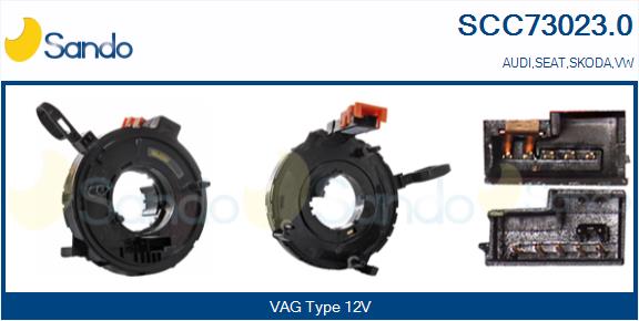 Molla spiroelicoidale, airbag SANDO SCC73023.0
