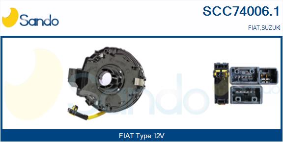 Molla spiroelicoidale, airbag SANDO SCC74006.1