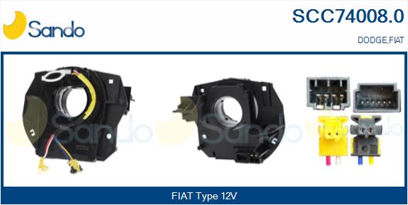 Molla spiroelicoidale, airbag SANDO SCC74008.0
