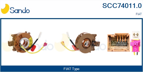 Molla spiroelicoidale, airbag SANDO SCC74011.0