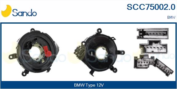 Molla spiroelicoidale, airbag SANDO SCC75002.0