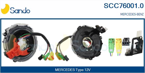 Molla spiroelicoidale, airbag SANDO SCC76001.0