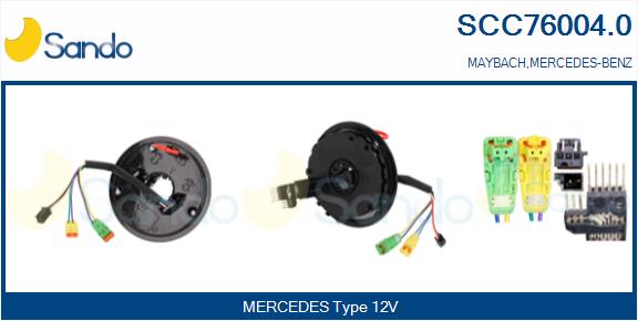 Molla spiroelicoidale, airbag SANDO SCC76004.0