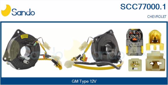 Molla spiroelicoidale, airbag SANDO SCC77000.1