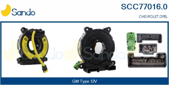Molla spiroelicoidale, airbag SANDO SCC77016.0
