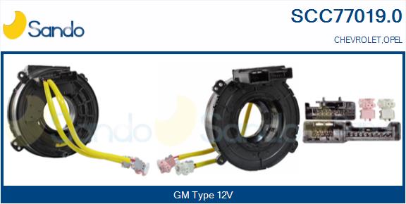 Molla spiroelicoidale, airbag SANDO SCC77019.0