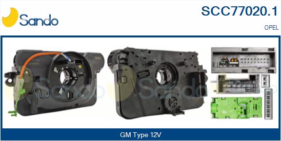Molla spiroelicoidale, airbag SANDO SCC77020.1
