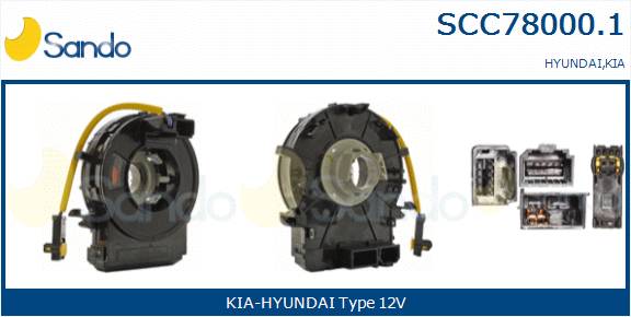 SANDO CLOCK SPRING. MODULO ELETTR. HYUNDA