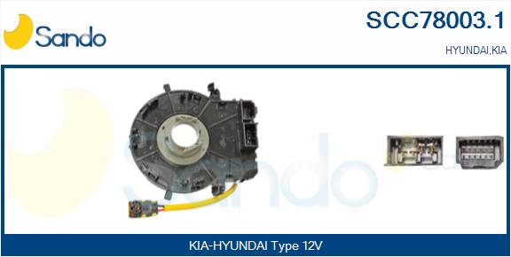 Molla spiroelicoidale, airbag SANDO SCC78003.1
