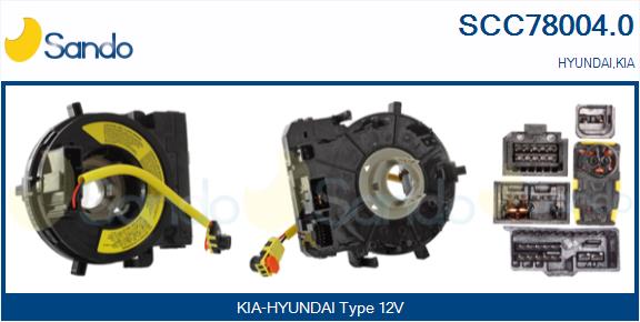 Molla spiroelicoidale, airbag SANDO SCC78004.0