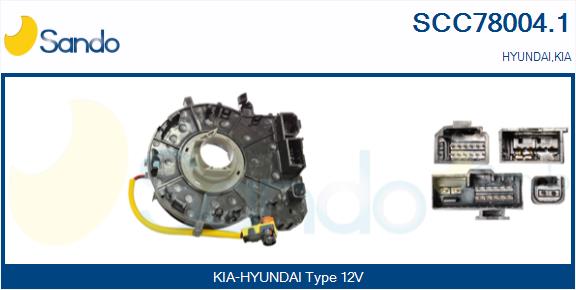 Molla spiroelicoidale, airbag SANDO SCC78004.1