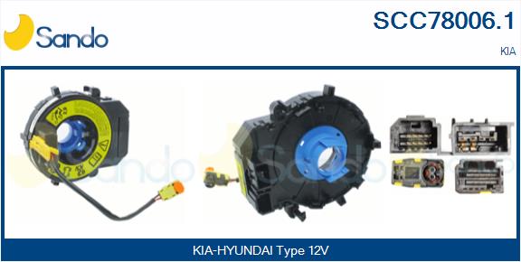 Molla spiroelicoidale, airbag SANDO SCC78006.1