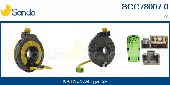 Molla spiroelicoidale, airbag SANDO SCC78007.0