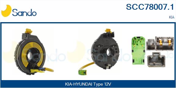 Molla spiroelicoidale, airbag SANDO SCC78007.1