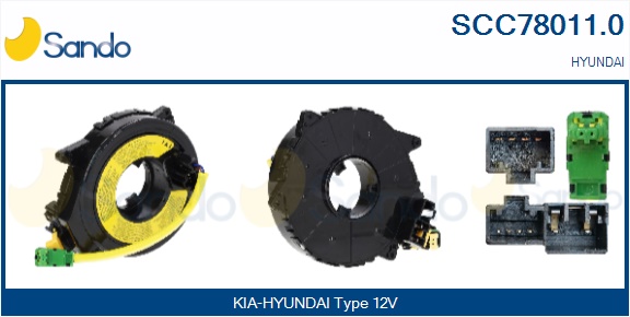 Molla spiroelicoidale, airbag SANDO SCC78011.0