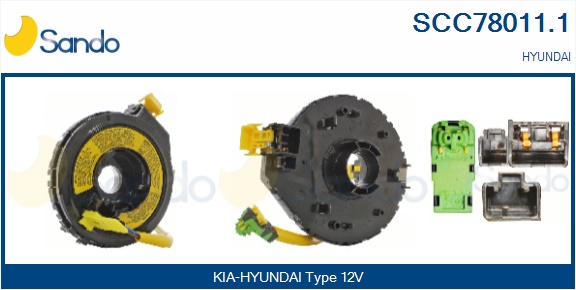Molla spiroelicoidale, airbag SANDO SCC78011.1