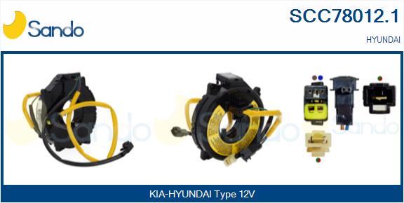 Molla spiroelicoidale, airbag SANDO SCC78012.1