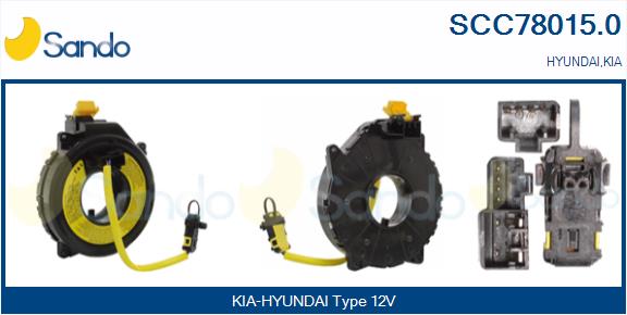 Molla spiroelicoidale, airbag SANDO SCC78015.0